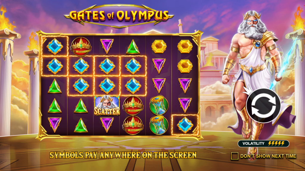 อ่านรีวิวและทดลองเล่นสล็อตออนไลน์ Gates of Olympus ค่าย Pragmatic Play กับ Fun88
