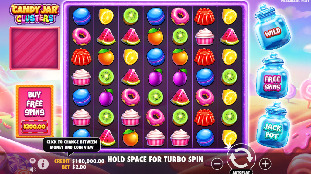 แนะนำ 5 สล็อตออนไลน์ค่าย Pragmatic Play น่าเล่นบน Fun88 Candy Jar Clusters