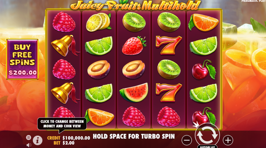 แนะนำ 5 สล็อตออนไลน์ค่าย Pragmatic Play น่าเล่นบน Fun88 Juicy Fruits Multihold